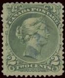  2-cent Large Queen, Laid Paper